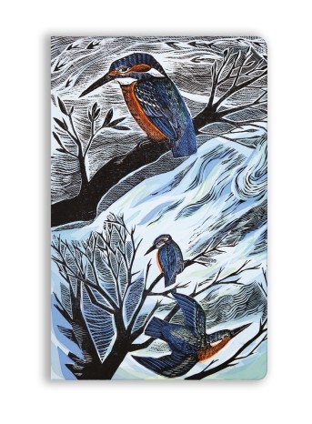 Angela Harding: Suffolk Kingfishers (Soft Touch Journal)