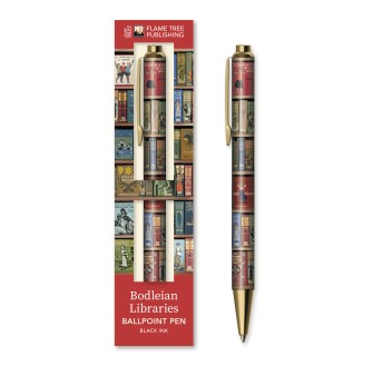 Bodleian Libraries: High Jinks Bookshelves Boxed Decorative Ballpoint Pen